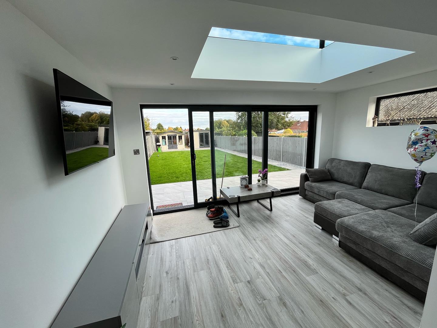Rear extension with bi-fold doors overlooking garden